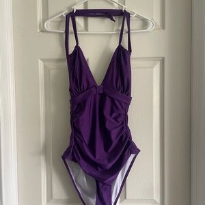 Purple One-Piece Swimsuit